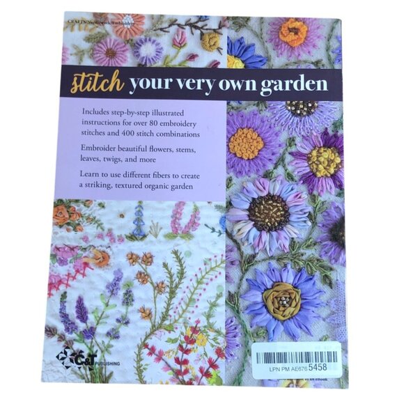 Foolproof Flower Embroidery Book Jennifer Clouston 80 Stitches 400 Combinations - Picture 2 of 10